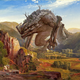 Illustration for article titled Mashup art puts Kaiju into classical paintings